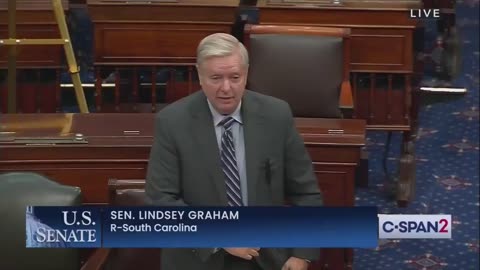 RINO LINDSEY GRAHAM embarrasses himself on senate floor