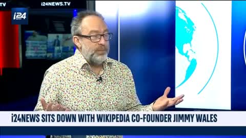 Wikipedia founder Jimmy Wales on i24NEWS