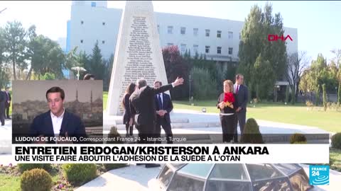 Adhésion à l'Otan : le Premier ministre suédois à Ankara pour convaincre Erdogan • FRANCE 24