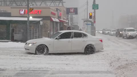 Winter Snow Storm in Toronto CANADA