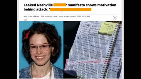 NASHVILLE SHOOTER MANIFESTO PSYOP EXPOSED