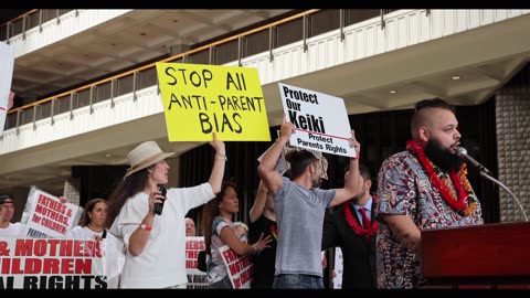 “Counter protester attempts to sign crash parental rights bills event”