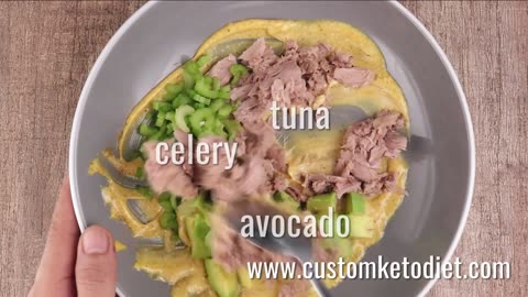 Keto Curry Spiked Tuna and Avocado Salad