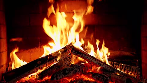 ozy Fireplace 4K (12 HOURS). Fireplace with Crackling Fire Sounds. Crackling Fireplace 4K