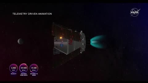 Artemis I Distant Lunar Orbit Insertion Burn