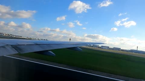 Take-off from Frankfurt, Germany