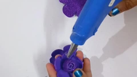 Glitter Sheet Flowers