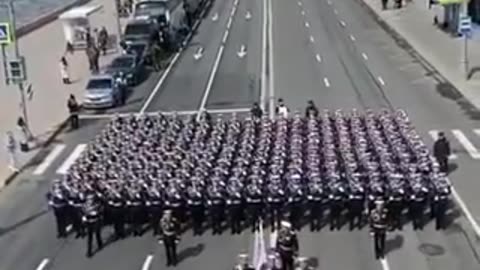 Moscow: Victory Parade on Red Square, with surprise.