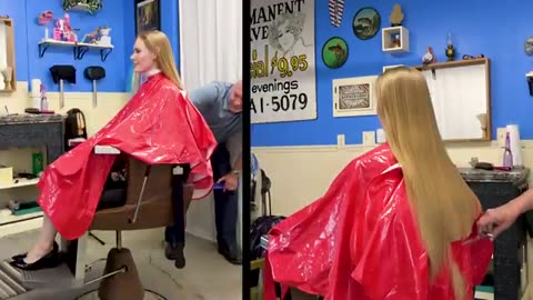 Cutting Long Blonde Hair to Short