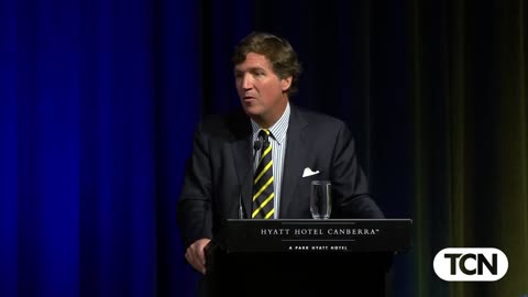 Tucker Carlson Responds to Julian Assange’s Release During Australia Speech