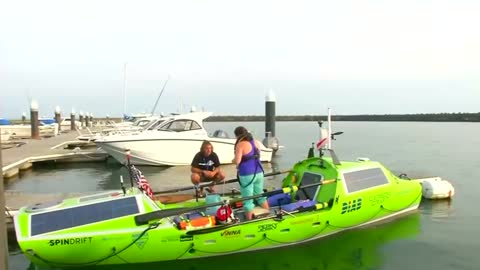 American rower begins 6,000 mile journey across Pacific