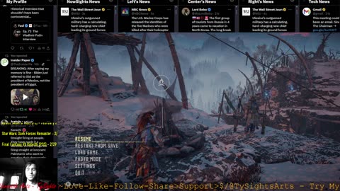 #HorizonZeroDawn - Part 20 #TySights #ShadowGamesRecon #News #LIVE 2/9/24