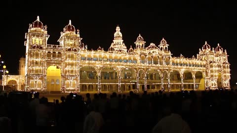 Mysore Palace Night View