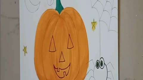 How to Draw Halloween Pumpkin Easy | How to Draw Halloween Pumpkin | Easy Halloween Pumpkin Drawing