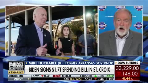 Mike Huckabee: How much carbon was dumped into the air to get Biden the omnibus bill?