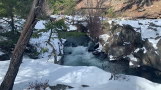 Gorgeous Wild Waterfall in Winter – Whychus Creek – Central Oregon