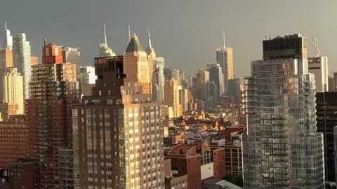 Stunning full rainbow lights up New York City's skyline on day of 9/11 remembrance.