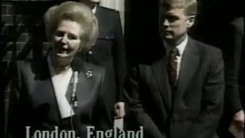 May 8, 1990 - Vice President Dan Quayle Visits with Margaret Thatcher