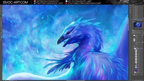 y2meta.com - Azure Phoenix Digital painting no.86 no audio Isvoc-(1080p60)