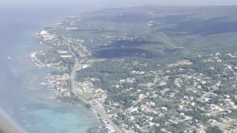 Montego Bay from airplane