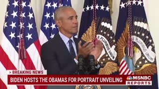 Barack Obama Thanks Biden For 'Faith In Our Democracy' At White House Portrait Unveiling