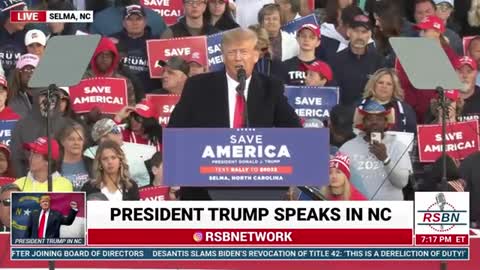 President Trump Rally Selma NC - RSBN Coverage