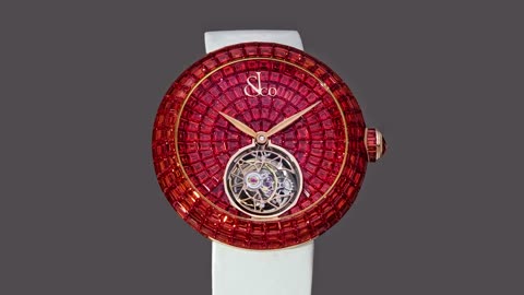 The Jacob & Co. Brilliant Flying Tourbillon Orange Sapphires