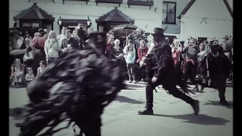 Beltane Border Morris - White Ladies Aston at Upton Folk Festival 2015