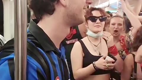 Sports Fan Takes Wrong Train