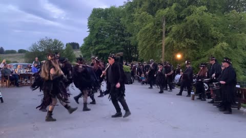 Beltane Border Morris - Kitty Jay - TWO BRIDGES HOTEL- May 2023