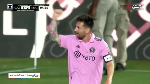 Leo Messi's super goal in the 90+4 minute