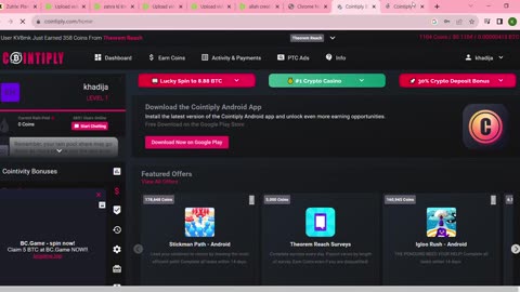 cointiply earning site