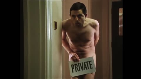 Mr. Bean's naked tarsif is done in the hotel