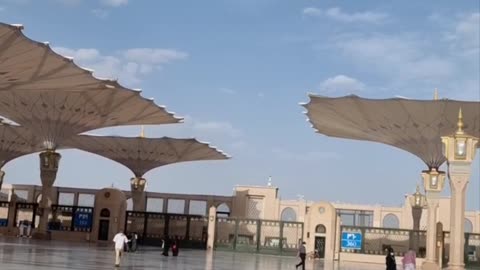 Beautiful view of Masjid Nabawi Madina Shareef