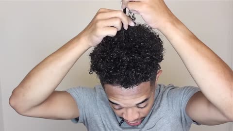 How to get curls for men