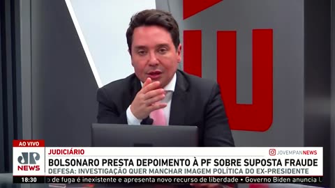 Ex-presidente Jair Bolsonaro presta depoimento à PF sobre suposta fraude