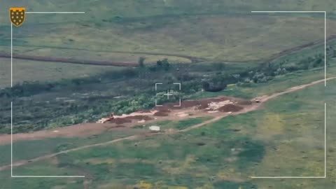 Shelling Dozens of Russians Caught Building Earthworks