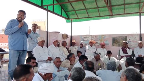 Kishan mhapanchayat ko lekar gramin jansampark ke doran Ashok Sharma ne kya kha