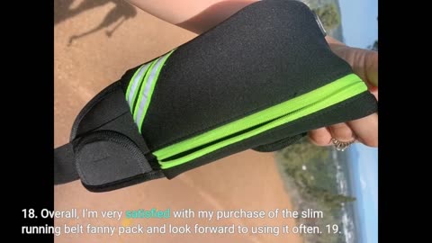 Customer Reviews: Slim Running Belt Fanny Pack,Waist Pack Bag for Hiking Cycling Workout,Reflec...