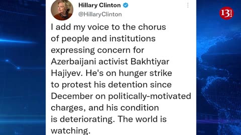 Hillary Clinton and Samantha Power called for the release of Bakhtiyar Hajiyev