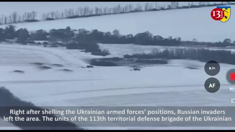 Coming under fire, Russians fled, abandoning their cannons and fellow soldiers in the snowy area