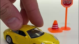 Variety of New Toy Cars Being Pushed by Hand Limited Edition