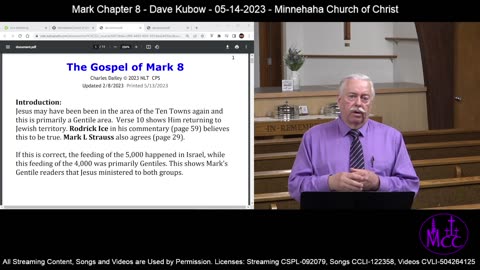 Mark Chapter 8 - Dave Kubow - 05-14-2023