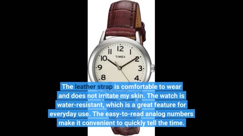 Timex Women's Easy Reader Date Leather Strap 38mm Watch