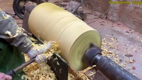 Amazing Woodturning Crazy - Great Hand Crafting Skills On Wood Lathe