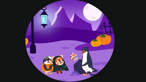 Two babies meet Dracula on Halloween Night M2M cartoon for kids