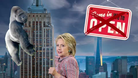 Ghost Town NYC – Unwanted Guest Edition Hillary Clinton in Manhattan