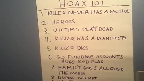 Thing's to Look For in False Flag Fake Shootings. Mass Shooter Hoax 101