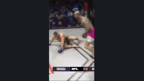 "Watch how he got punished for faking a glove touch - instant payment! (via UFC Fight Pass)"