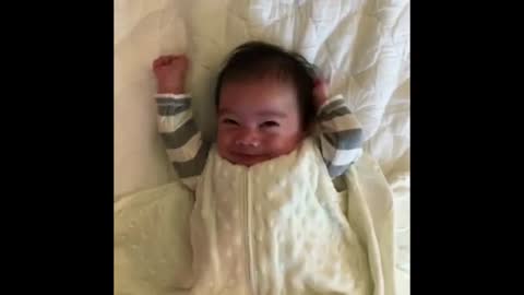 Baby Throws Hands in Air Every Morning